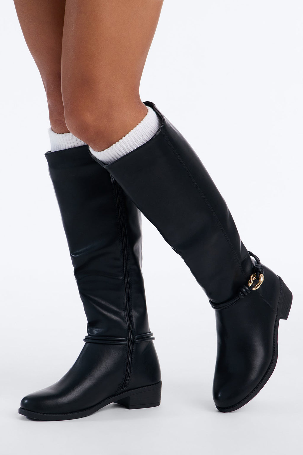 Echo Hardware Flat Boots - Black