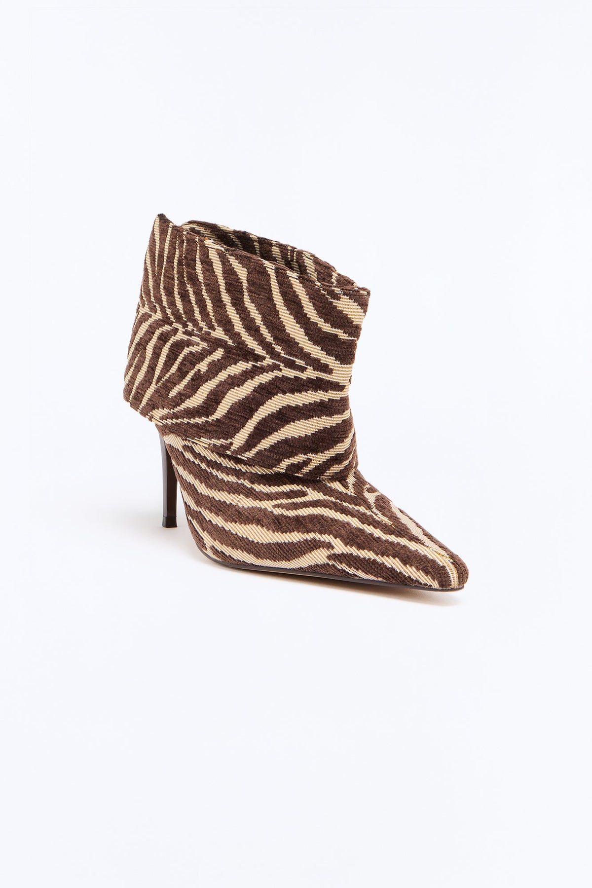 Steve Madden Enella Overlay Booties - Brown/combo