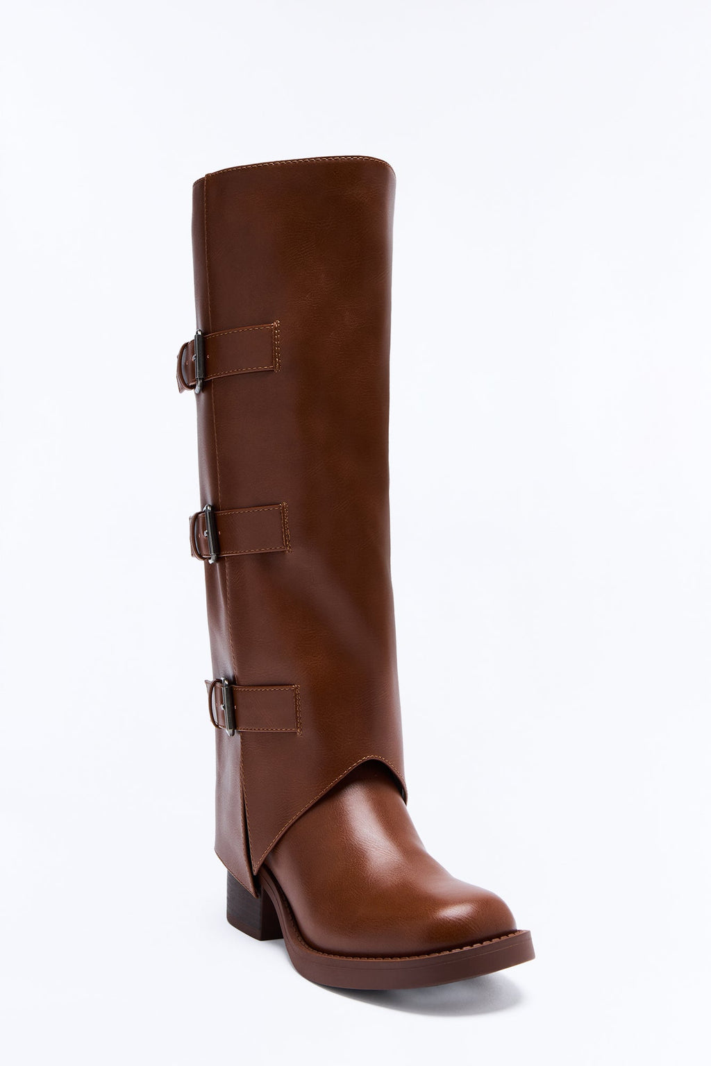 Keep It Going Overlay Boots - Brown