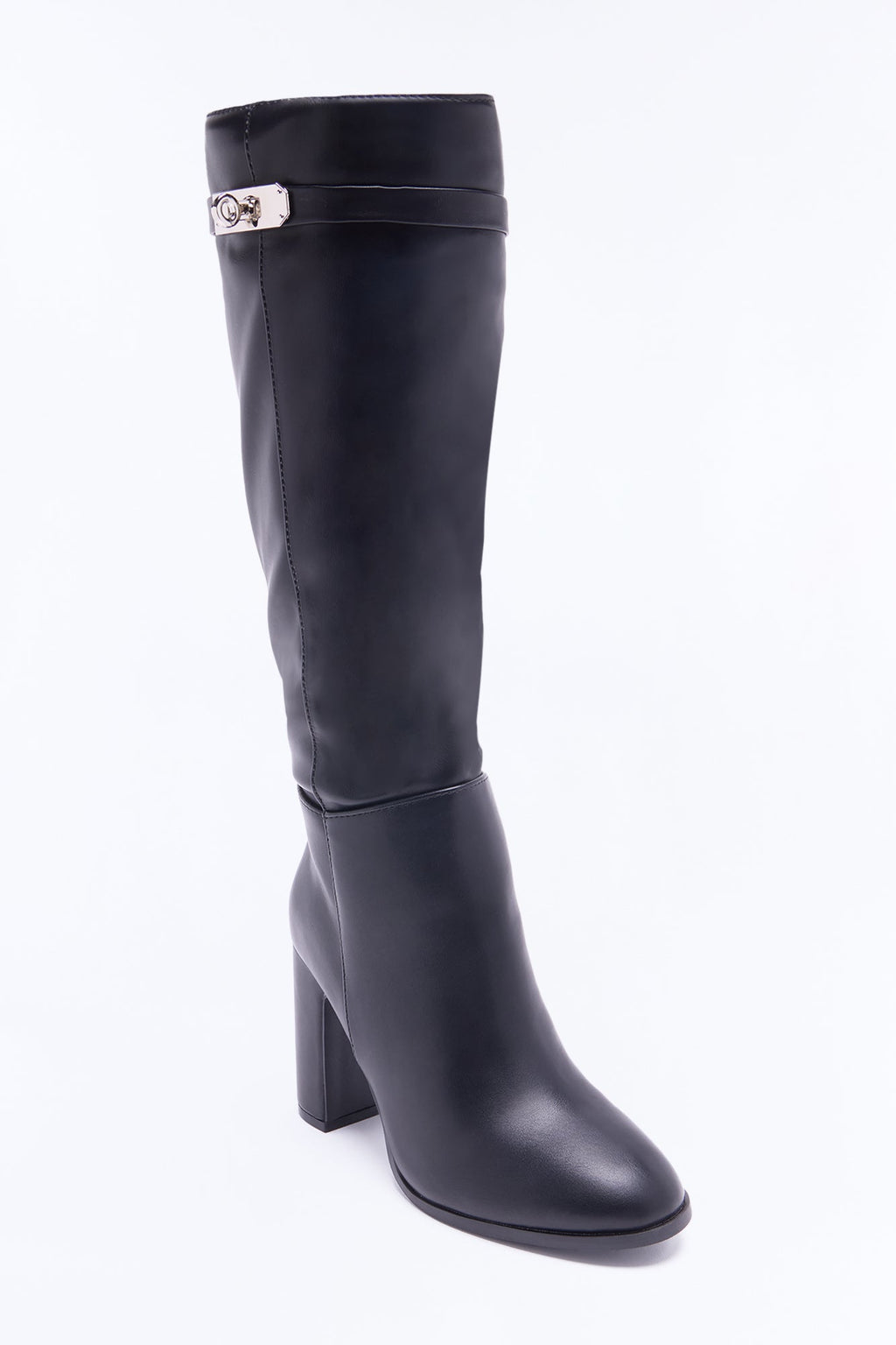 I Did That Heeled Boots - Black