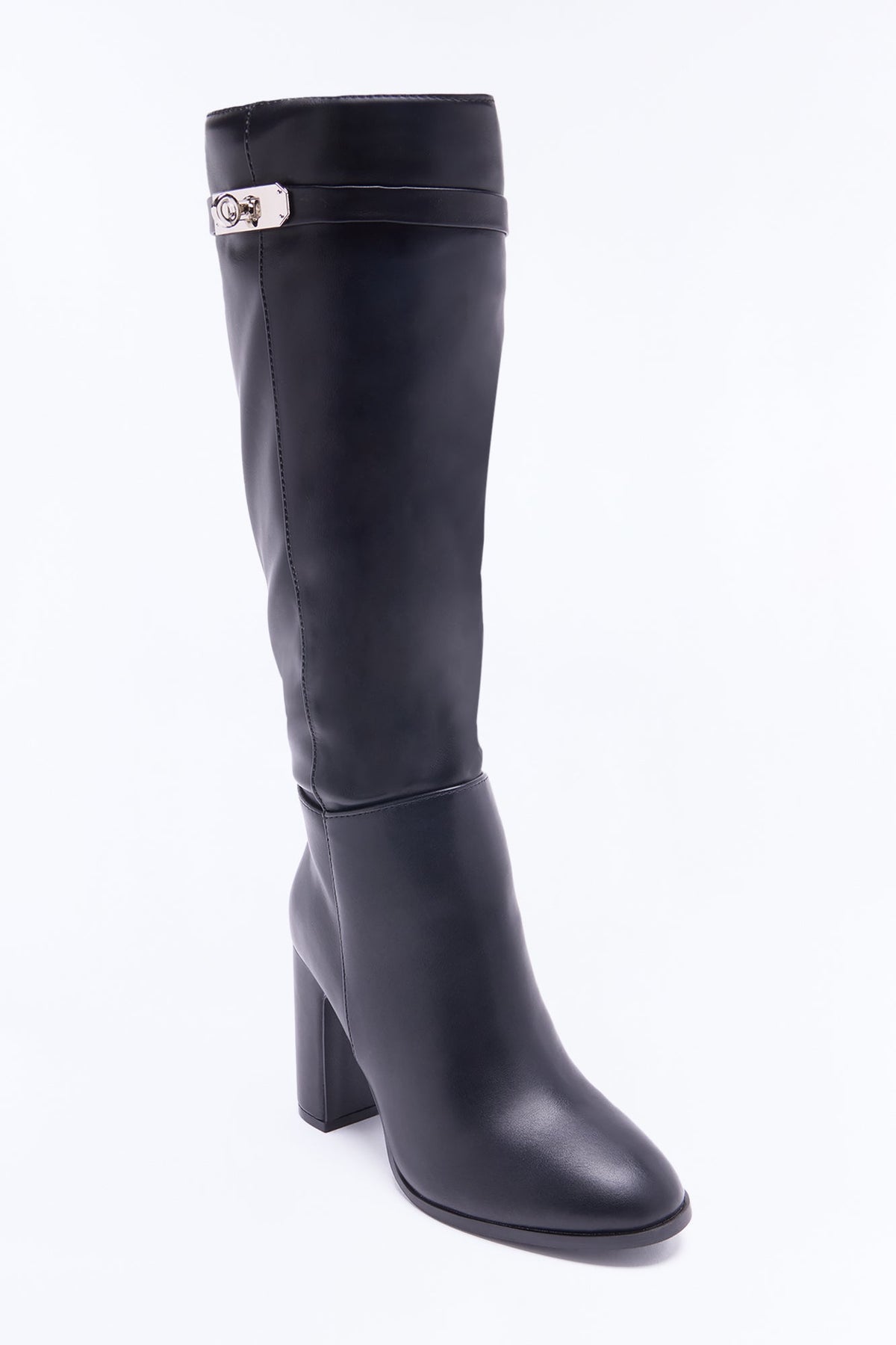 I Did That Heeled Boots - Black