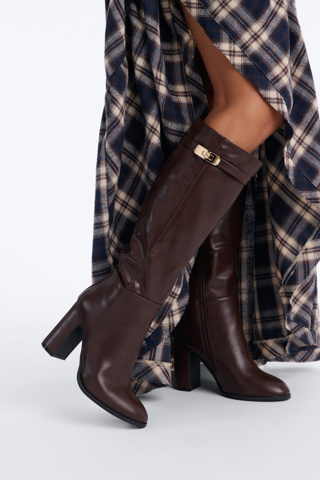 I Did That Heeled Boots - Brown