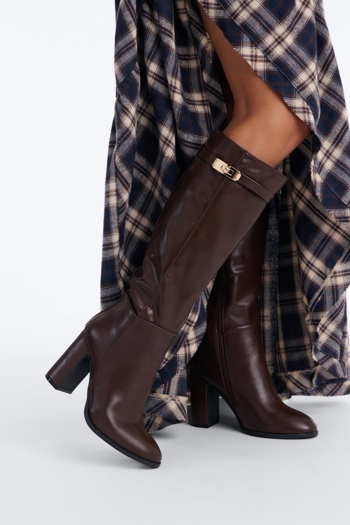I Did That Heeled Boots - Brown