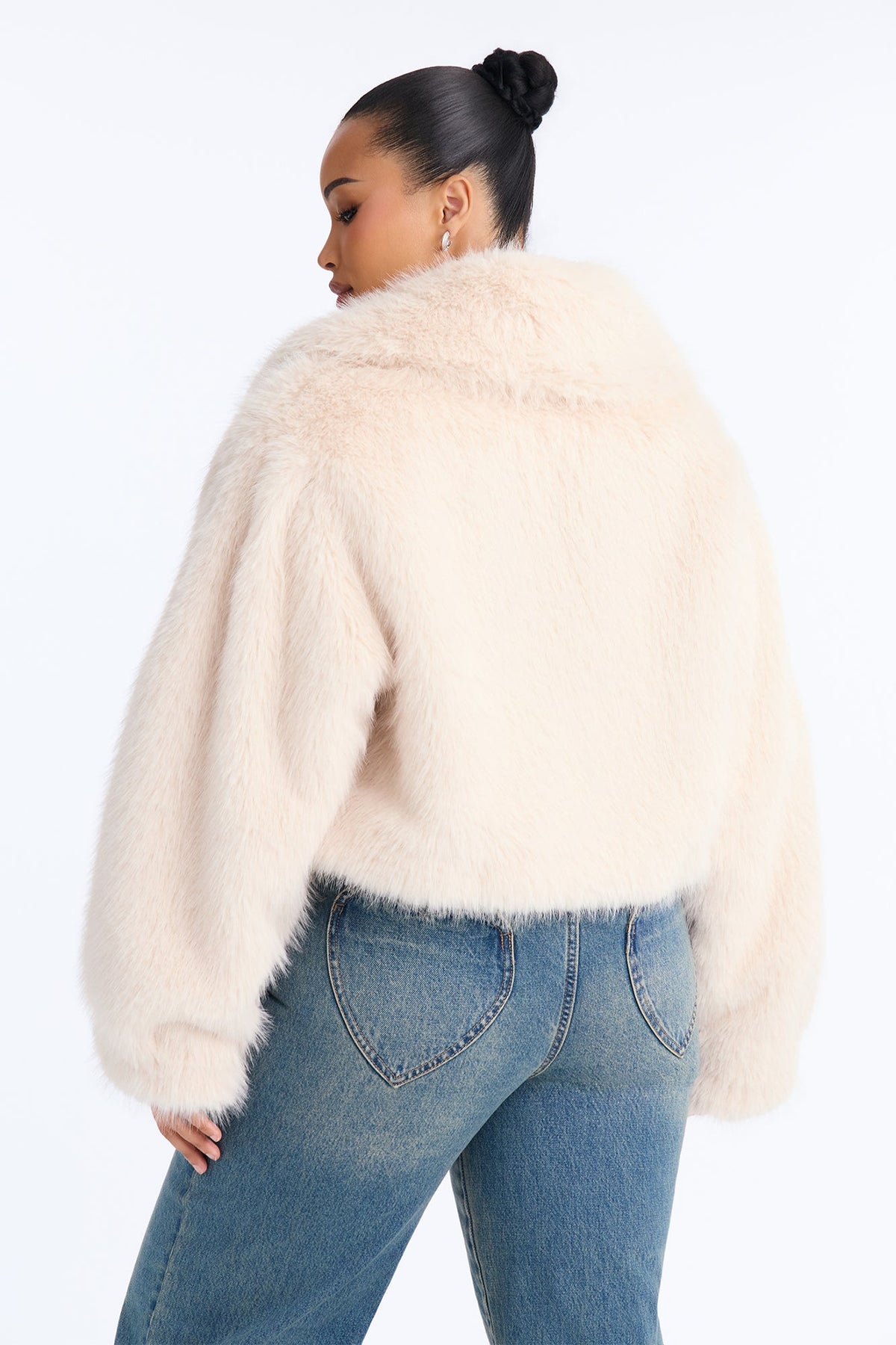 That's Luxe Faux Fur Coat - Ivory
