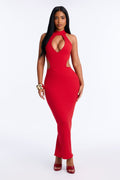 Scarlett Snatched Maxi Dress - Red
