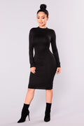 Kora Midi Dress - Black