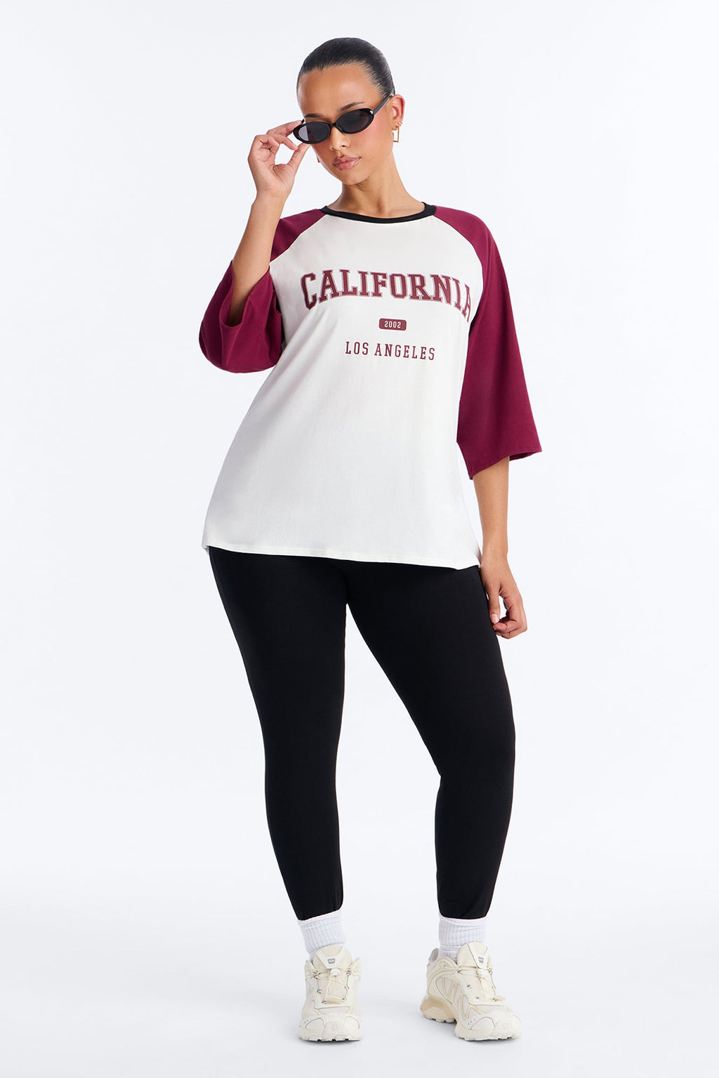 California Life Legging Set - Burgundy/combo