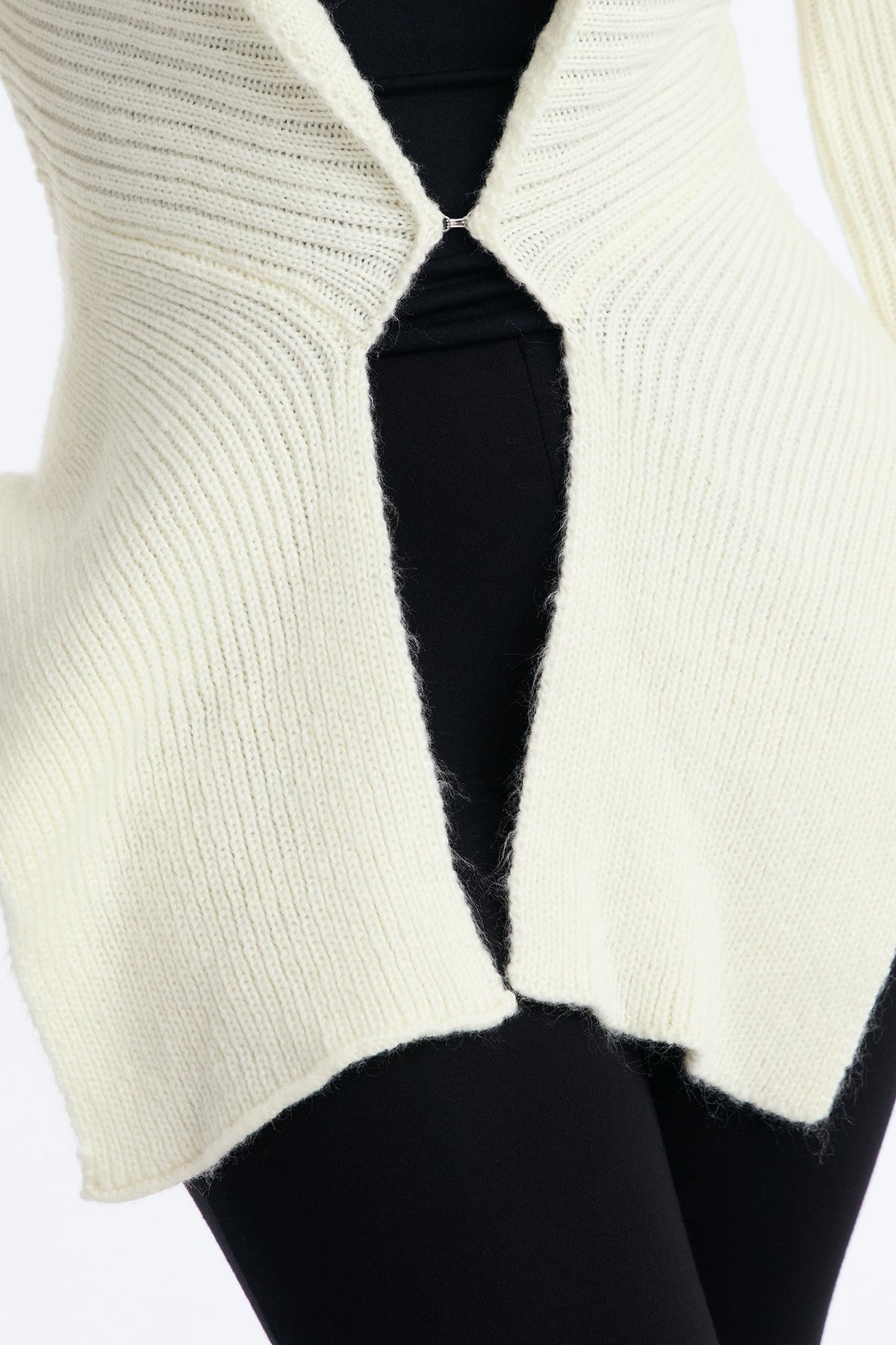 Analia Long Sleeve Flyaway Cardigan - Cream