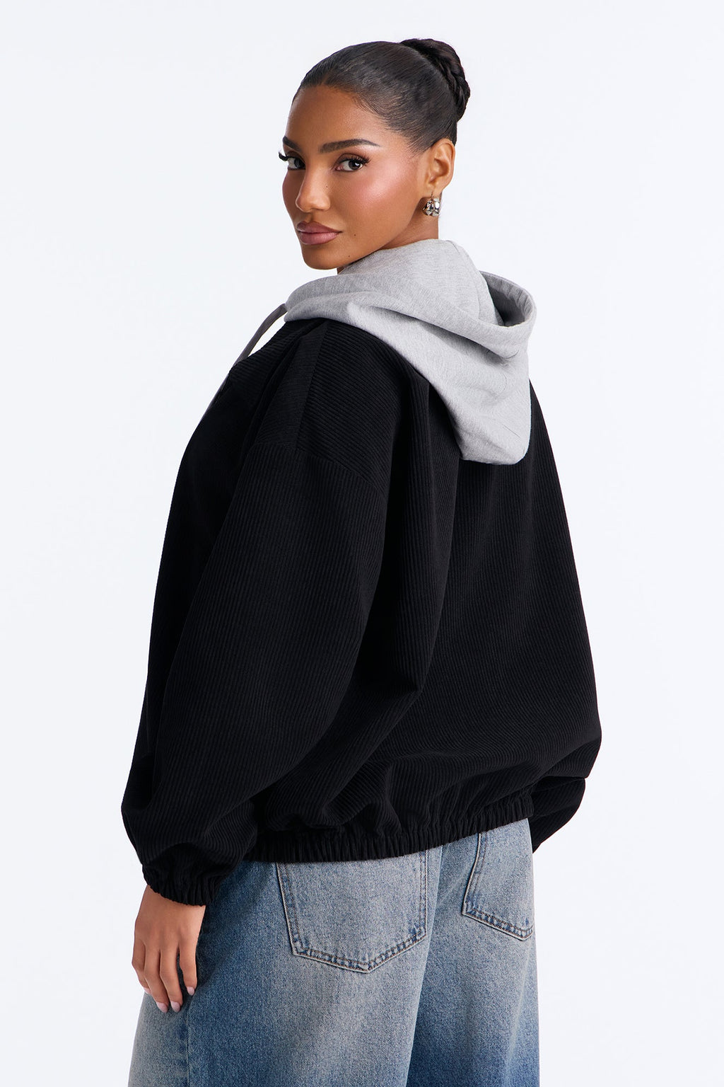 Hanging With The Boys Corduroy Jacket - Black