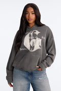 Child Of God Rejoice Washed Pullover Hoodie - Charcoal