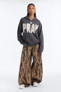 Believe In Jesus Washed Pullover Hoodie - Black