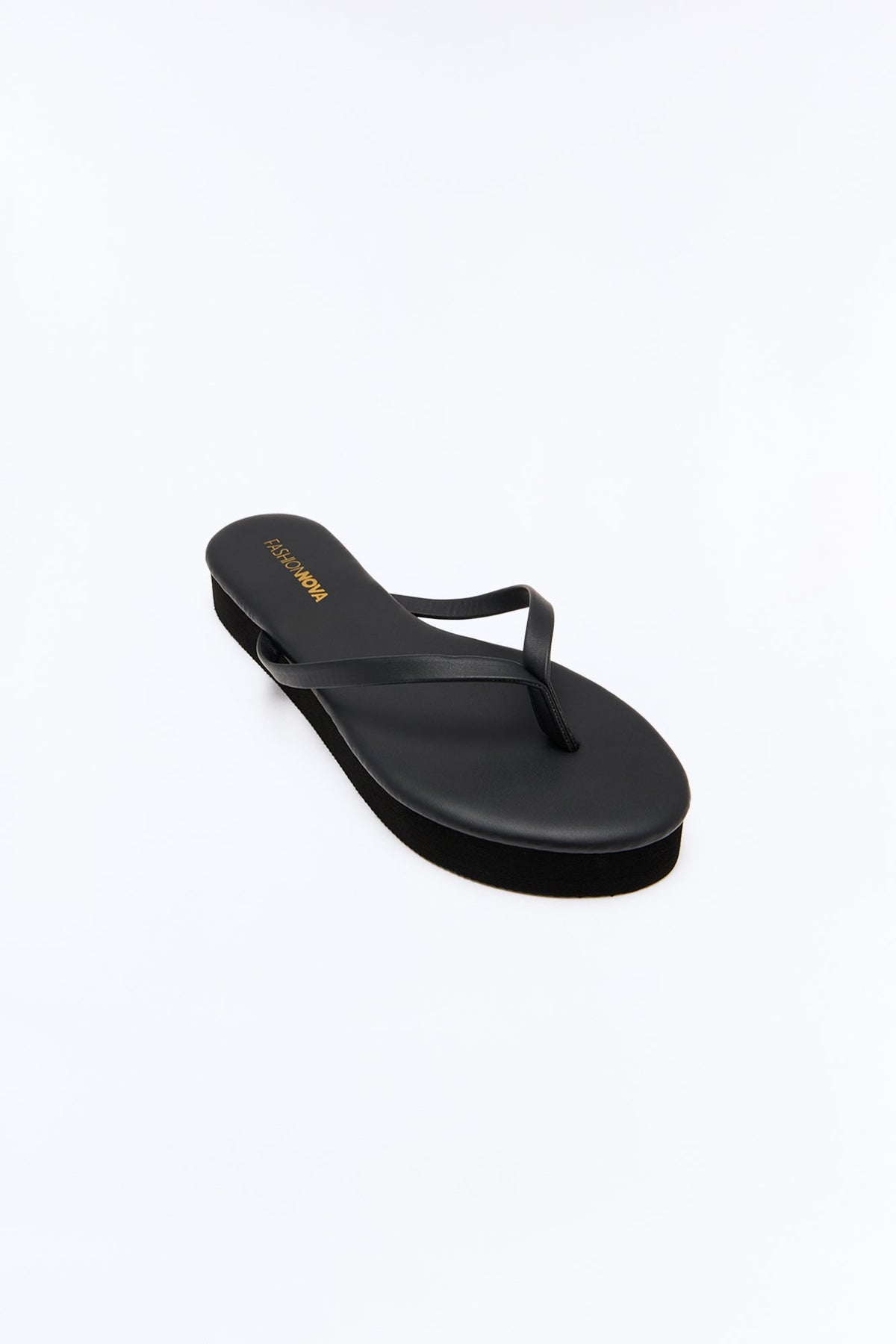 Holly Mini Platform Flip Flops - Black