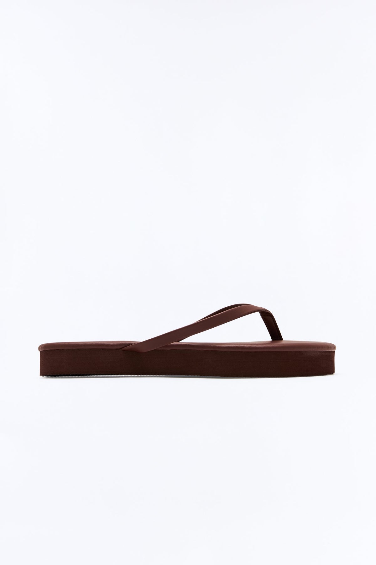 Holly Mini Platform Flip Flops - Chocolate
