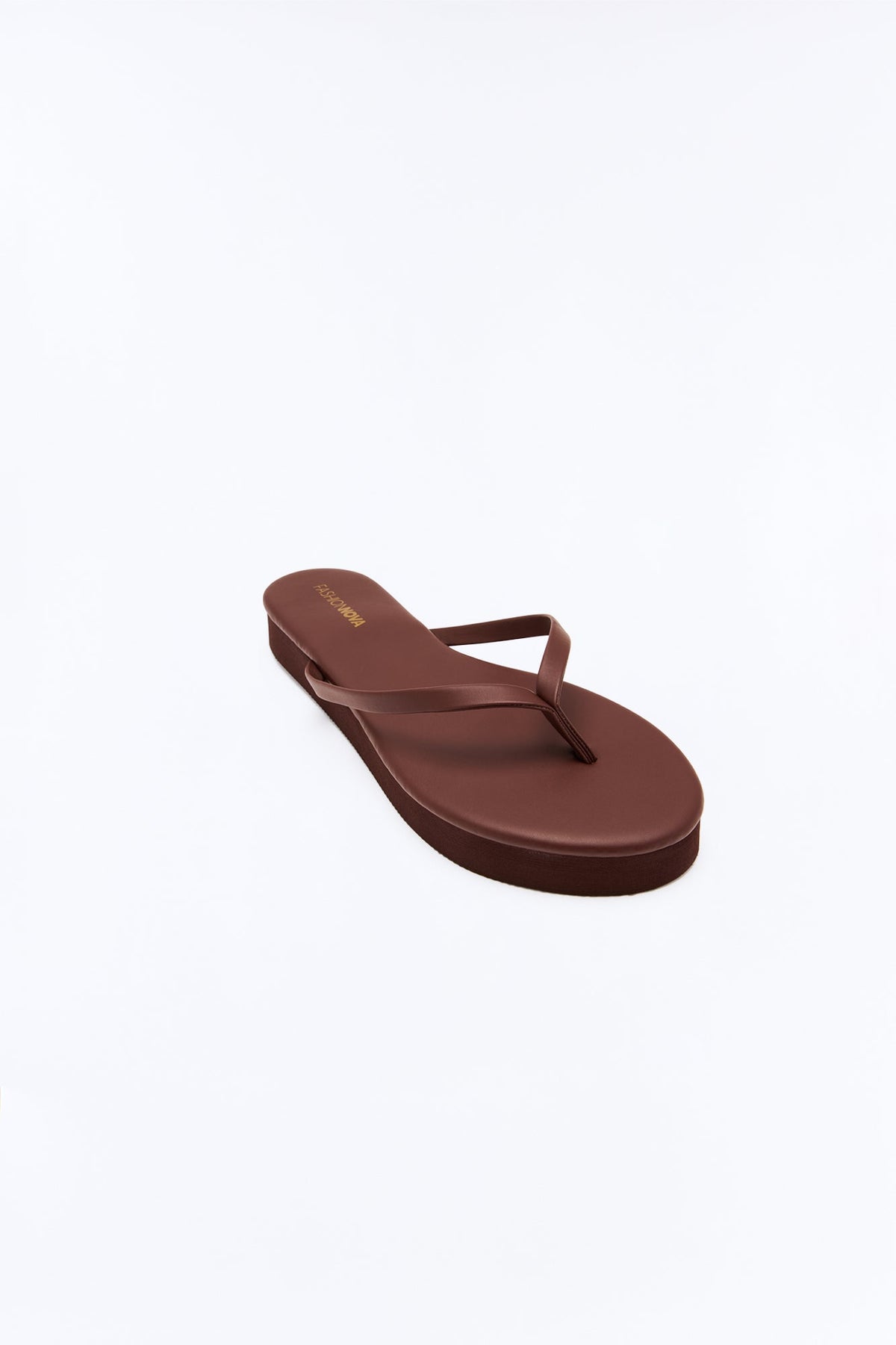 Holly Mini Platform Flip Flops - Chocolate