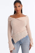 Warm Glow Pullover Sweater - Oatmeal