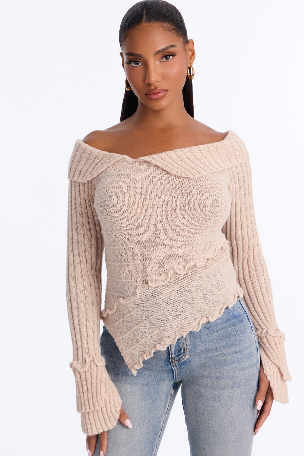 Warm Glow Pullover Sweater - Oatmeal