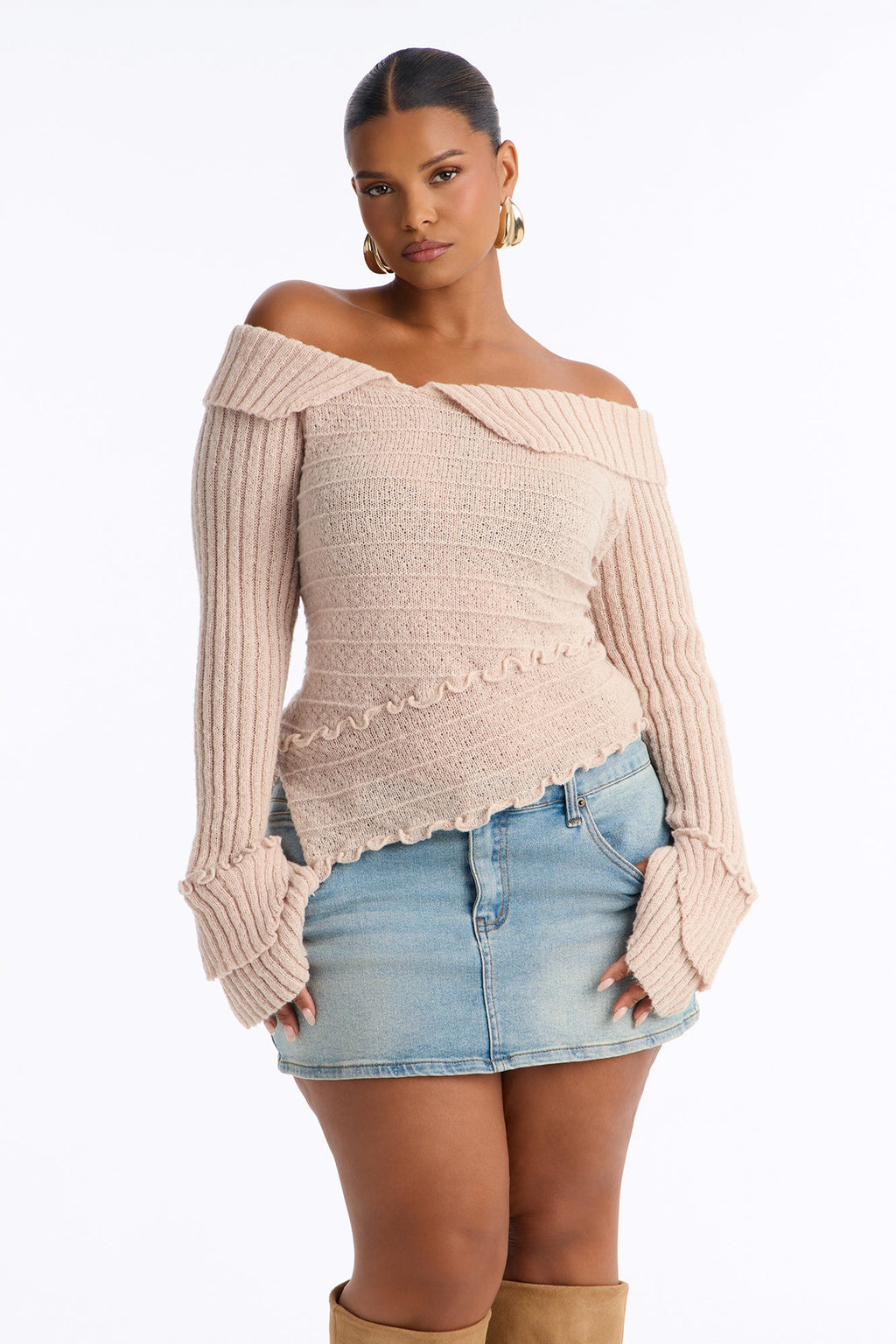 Warm Glow Pullover Sweater - Oatmeal
