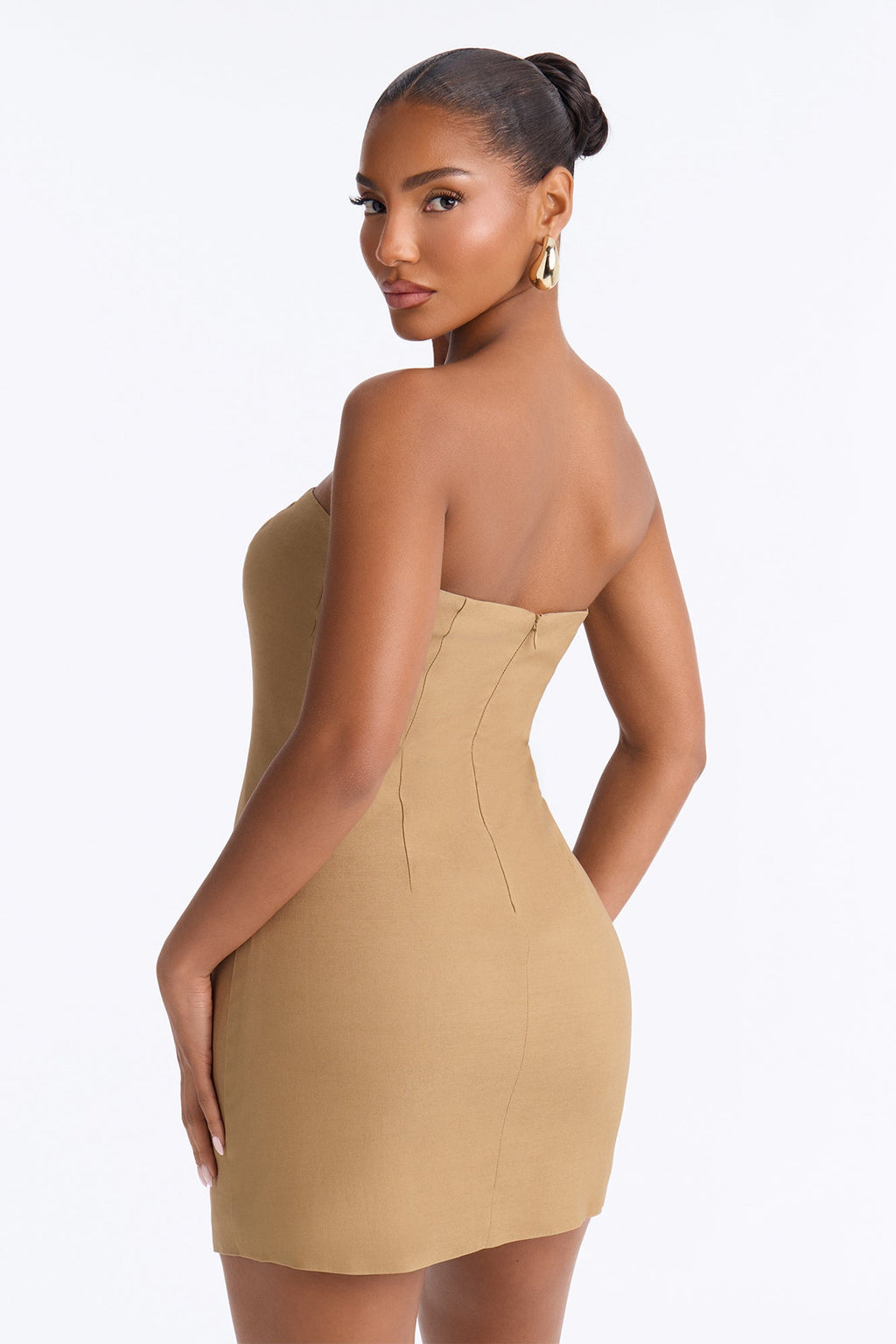 Julieta Double Breasted Mini Dress - Khaki