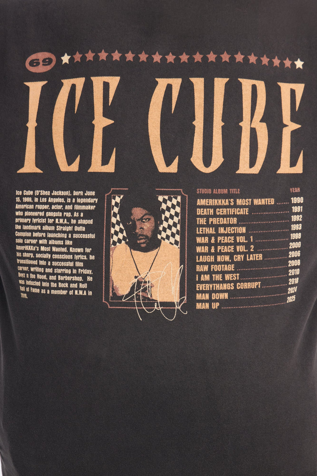 Ice Cube Classic Washed Tee - Black