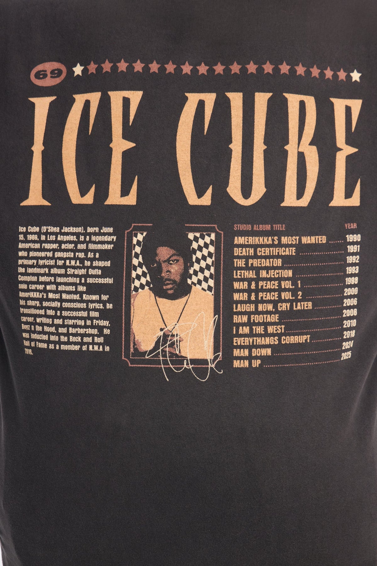 Ice Cube Classic Washed Tee - Black
