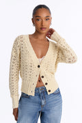 Made With Love Crochet Cardigan - Ivory