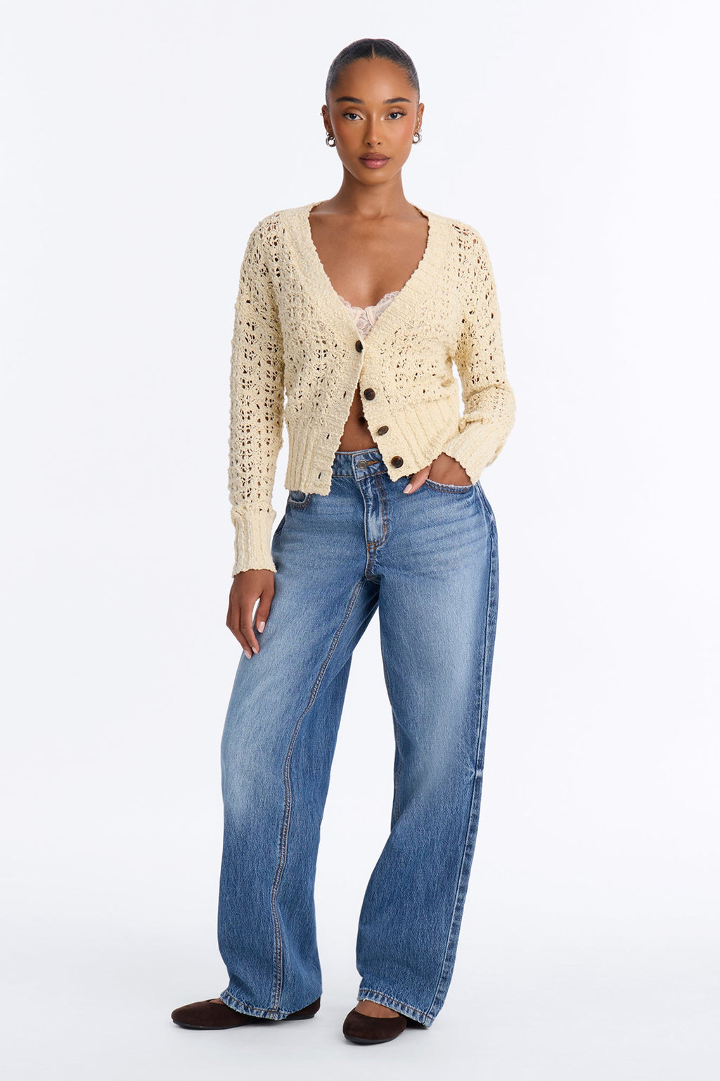 Made With Love Crochet Cardigan - Ivory