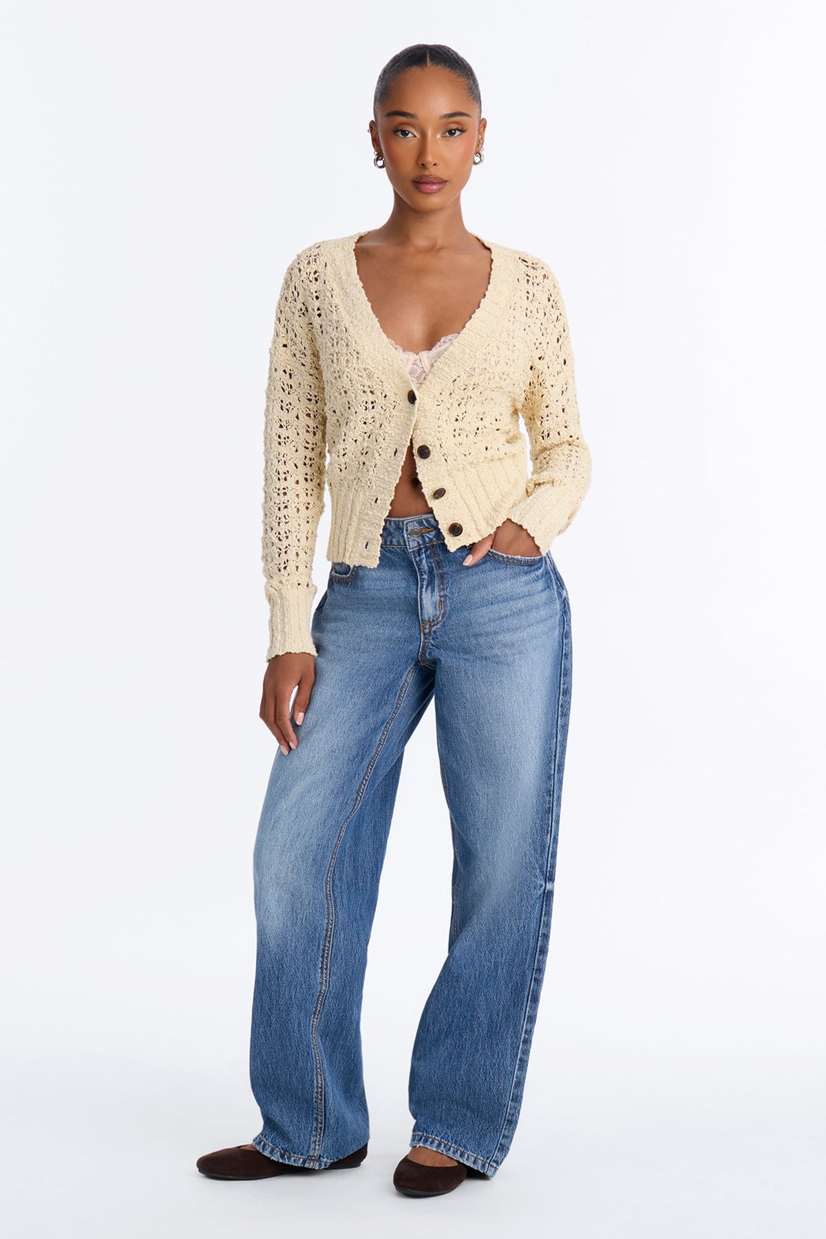 Made With Love Crochet Cardigan - Ivory