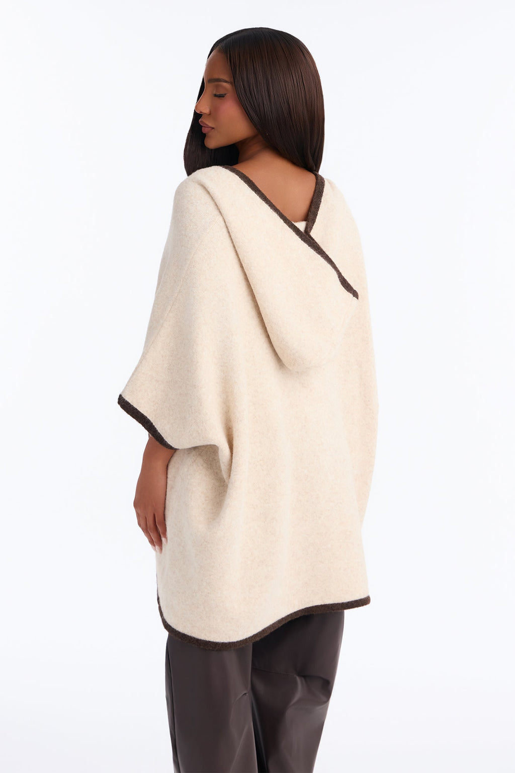 Mia Hooded Button Up Cardigan - Oatmeal/combo