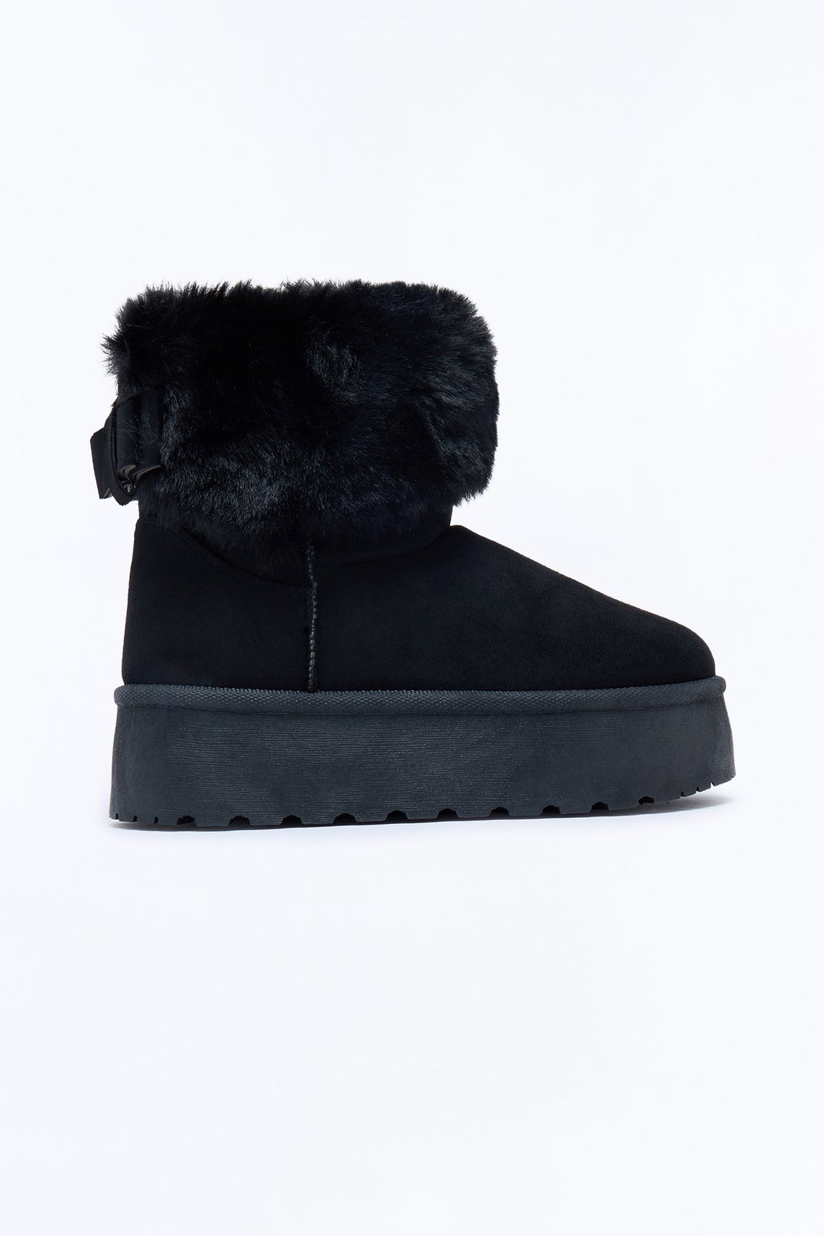 Cold Girl Era Platform Booties - Black