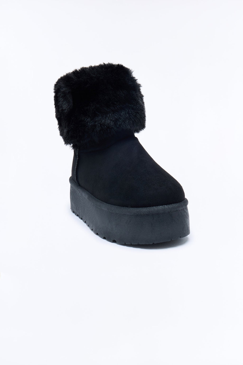 Cold Girl Era Platform Booties - Black