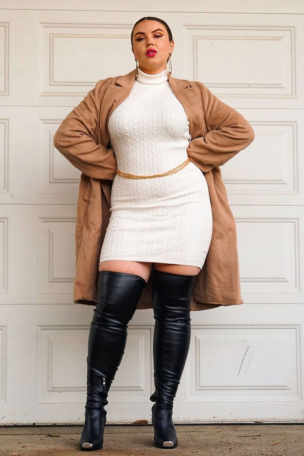 It's A Long Story Coat - Taupe