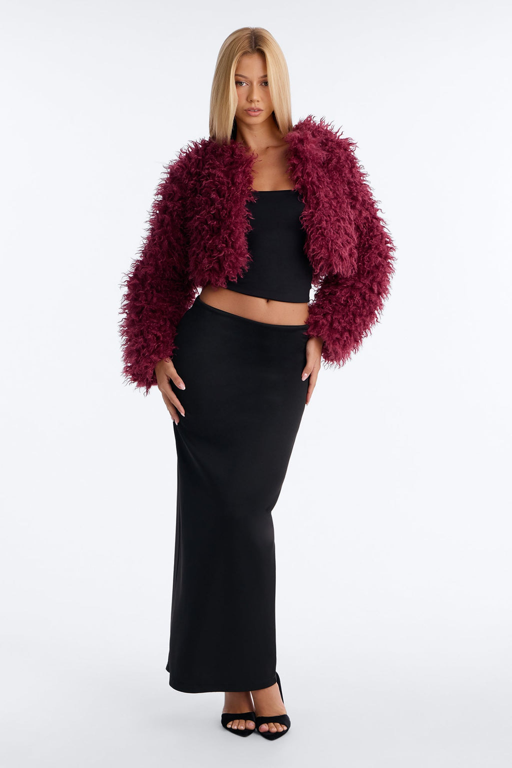Sydney Faux Fur Coat - Pink