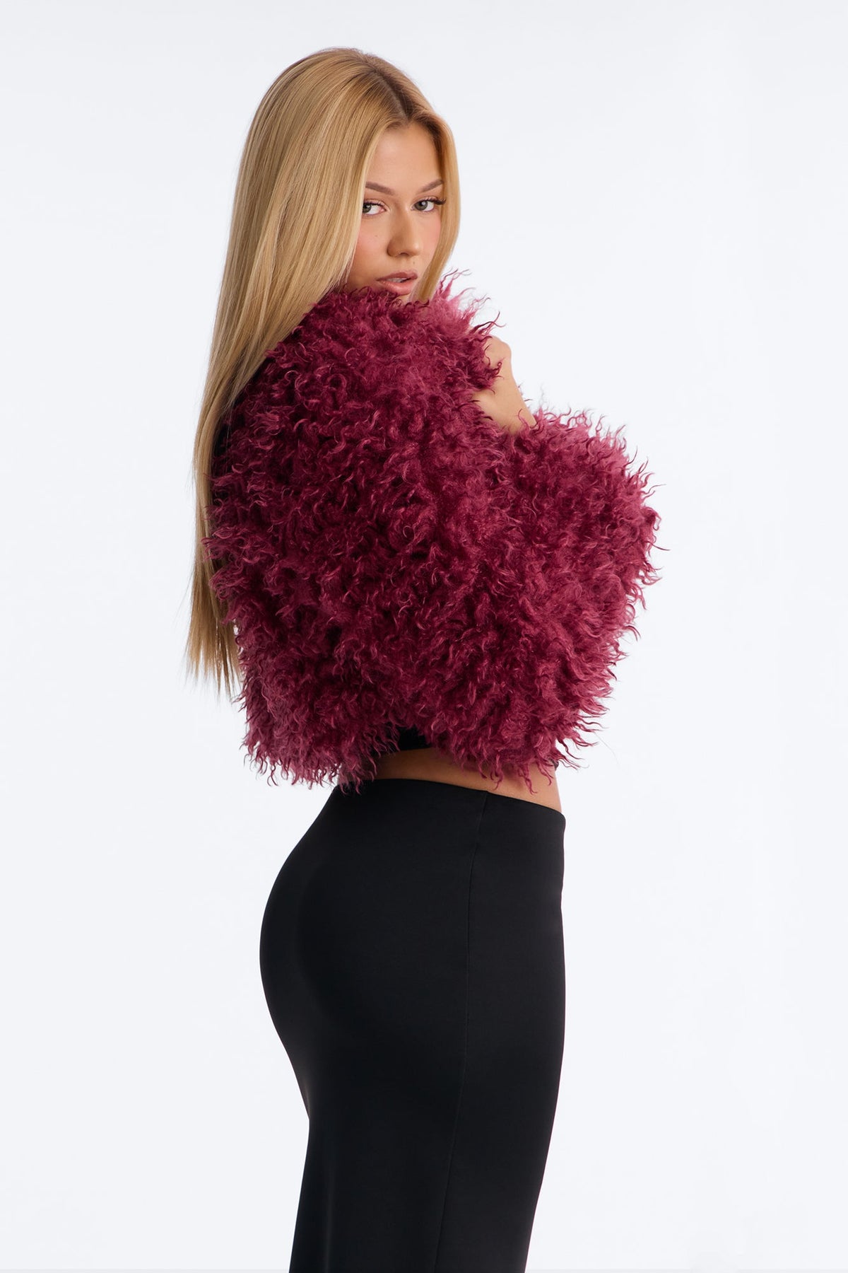 Sydney Faux Fur Coat - Pink