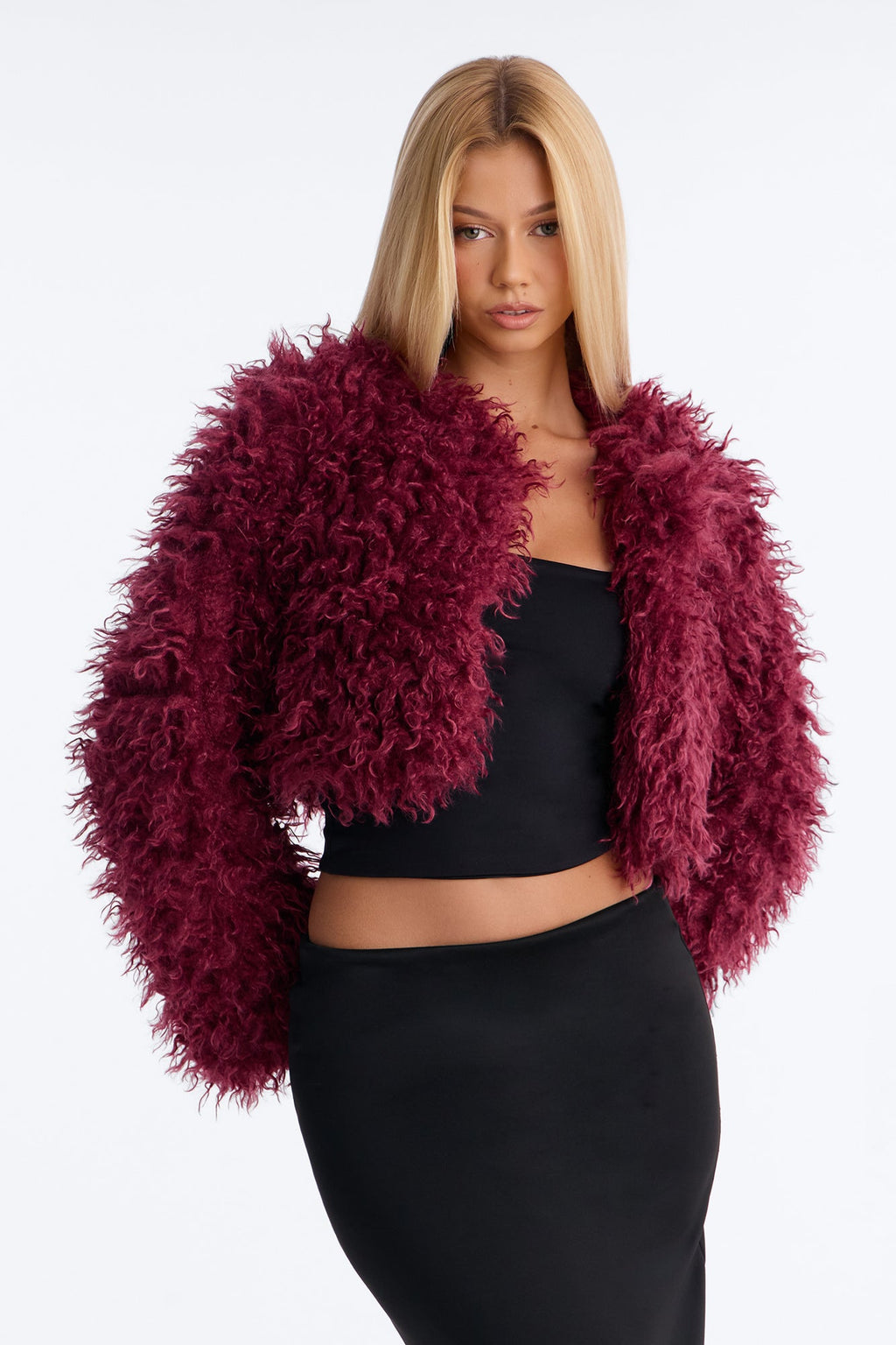 Sydney Faux Fur Coat - Pink