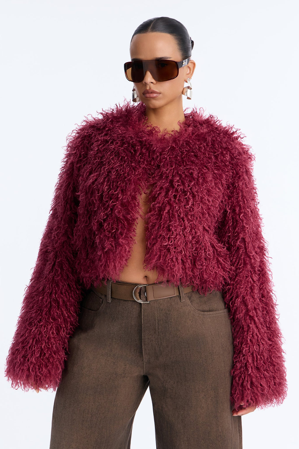 Sydney Faux Fur Coat - Pink