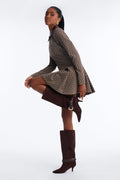 Nothing Missing Buckle Heeled Boots - Brown