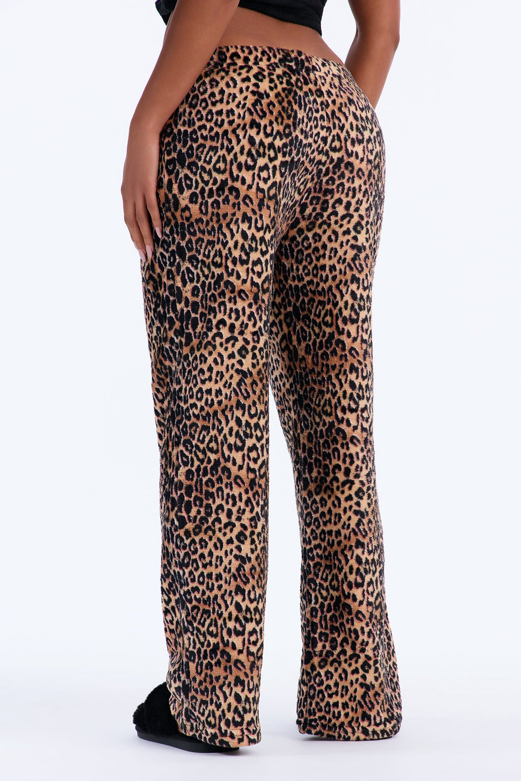 Wild Night Leopard Plush PJ Pant - Leopard