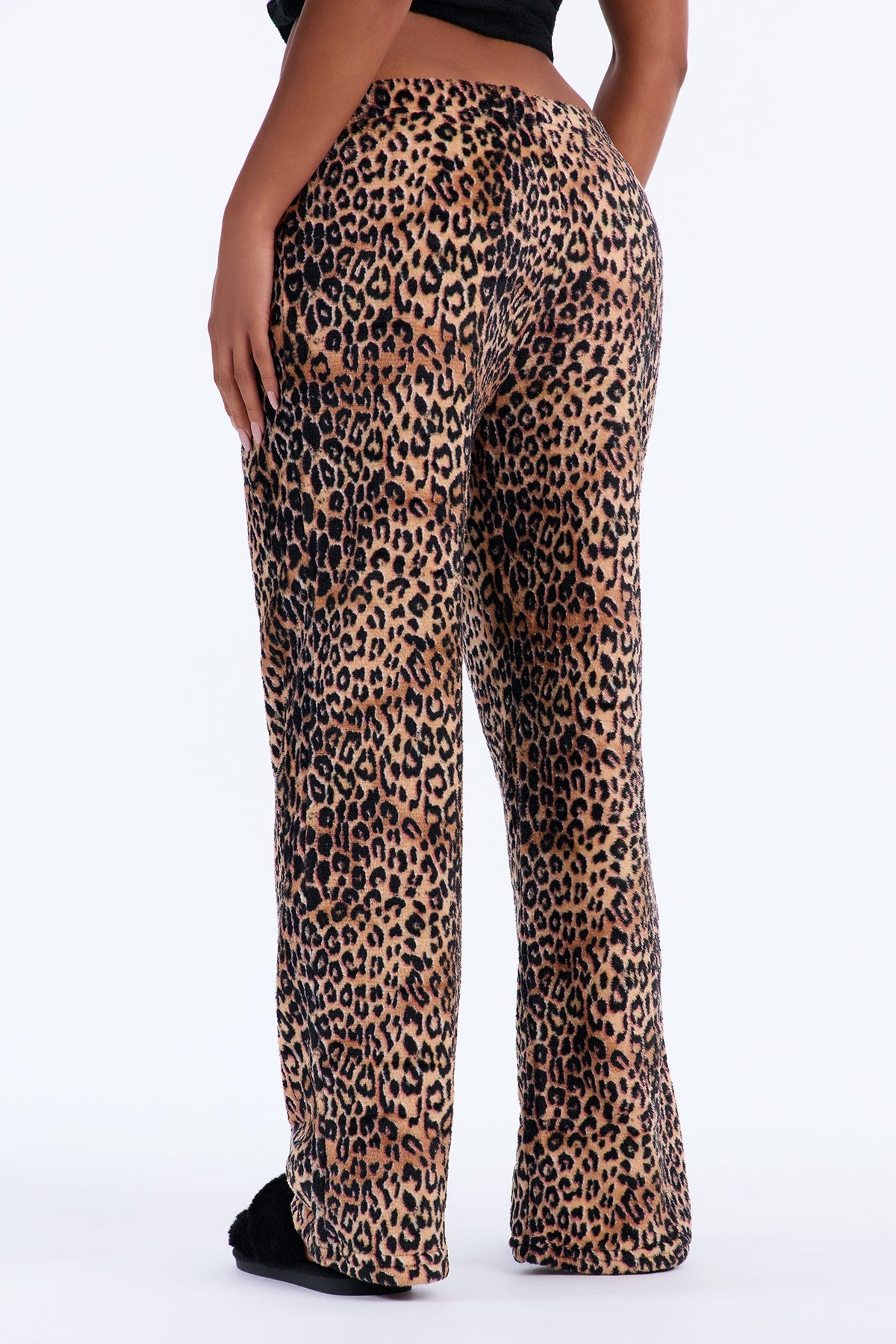 Wild Night Leopard Plush PJ Pant - Leopard