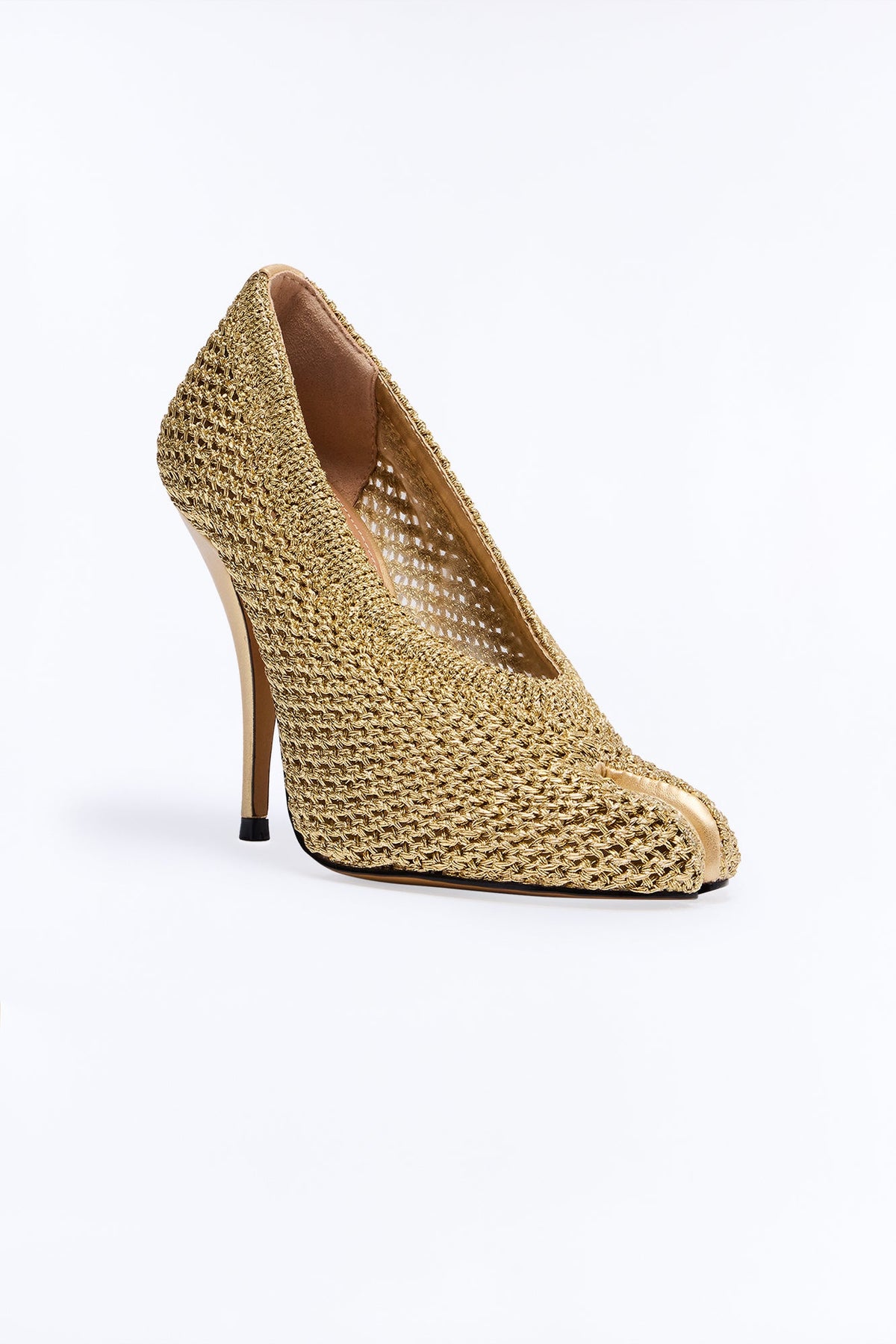 Steve Madden Juliette Woven Pumps - Champagne