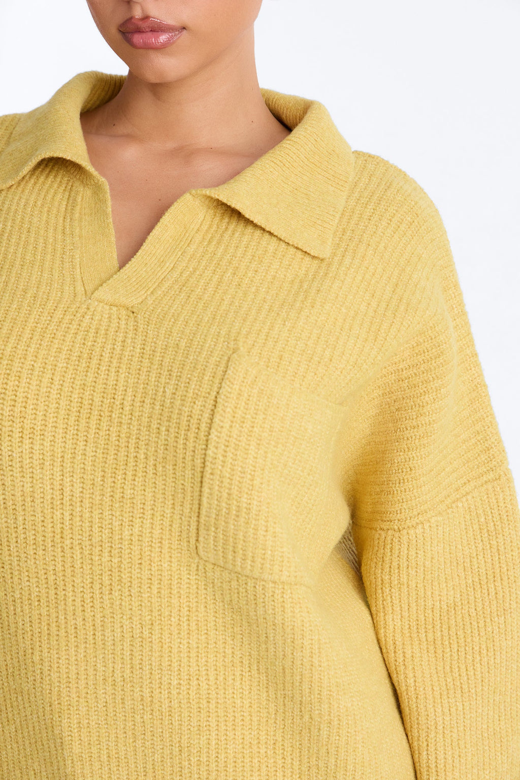 Ollie Polo Sweater - Mustard