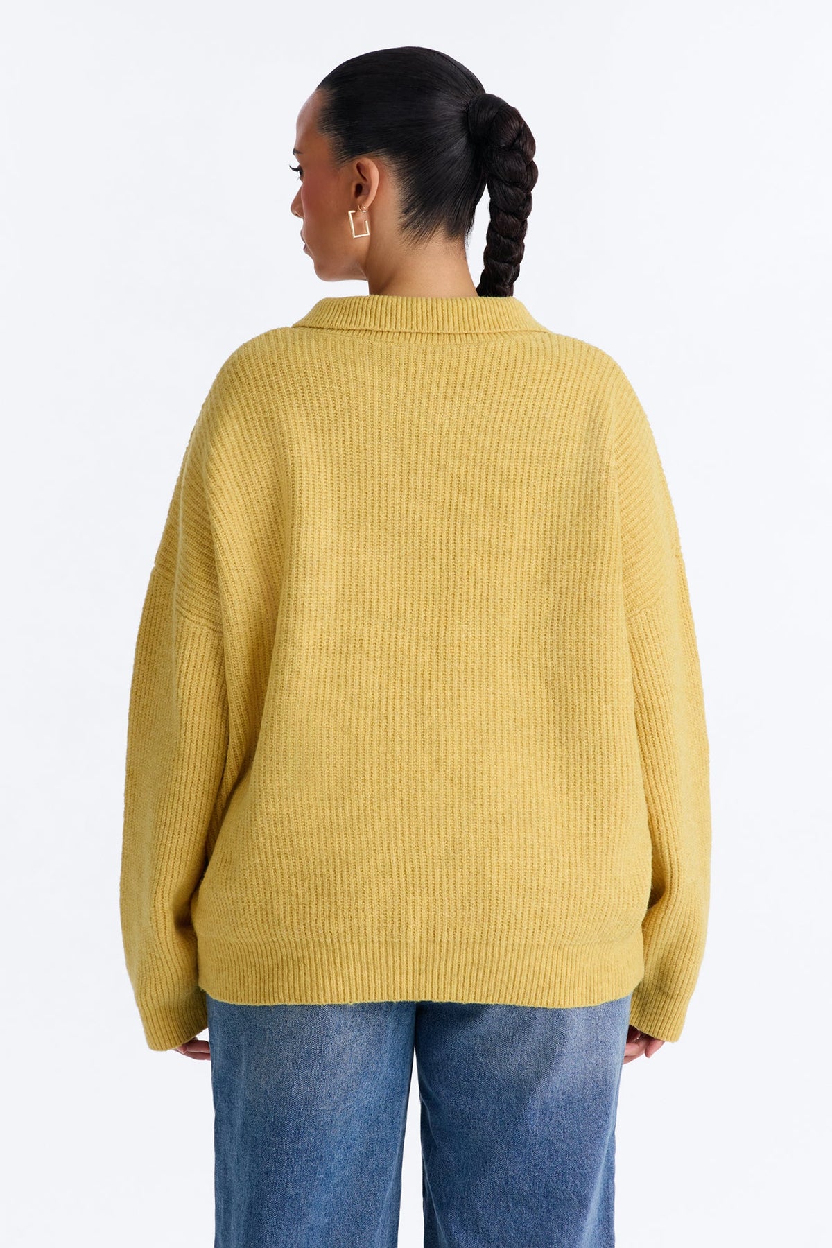 Ollie Polo Sweater - Mustard
