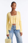 Lunch In Paris 2 Piece Sweater - Yellow/combo