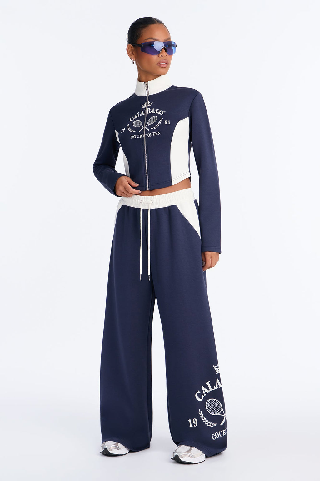 Calabasas Track Pant Set - Navy
