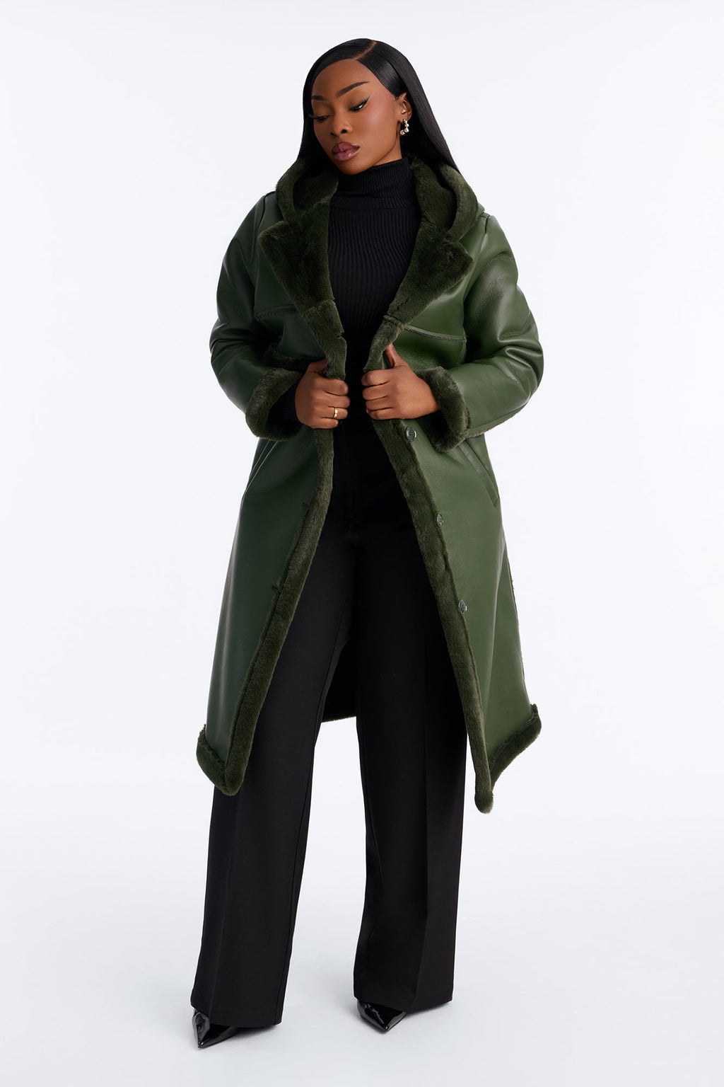 Better Than Your Next Convertible Trench Coat - Military Green
