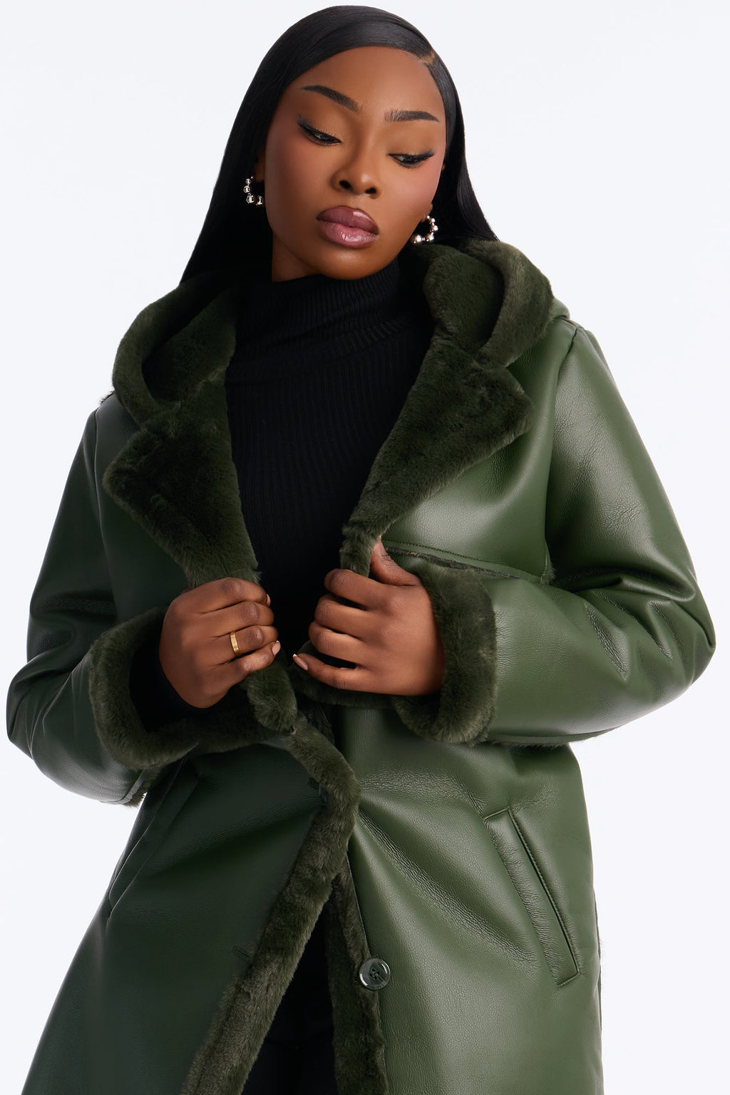 Better Than Your Next Convertible Trench Coat - Military Green