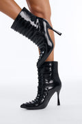 Too Real Heeled Booties - Black