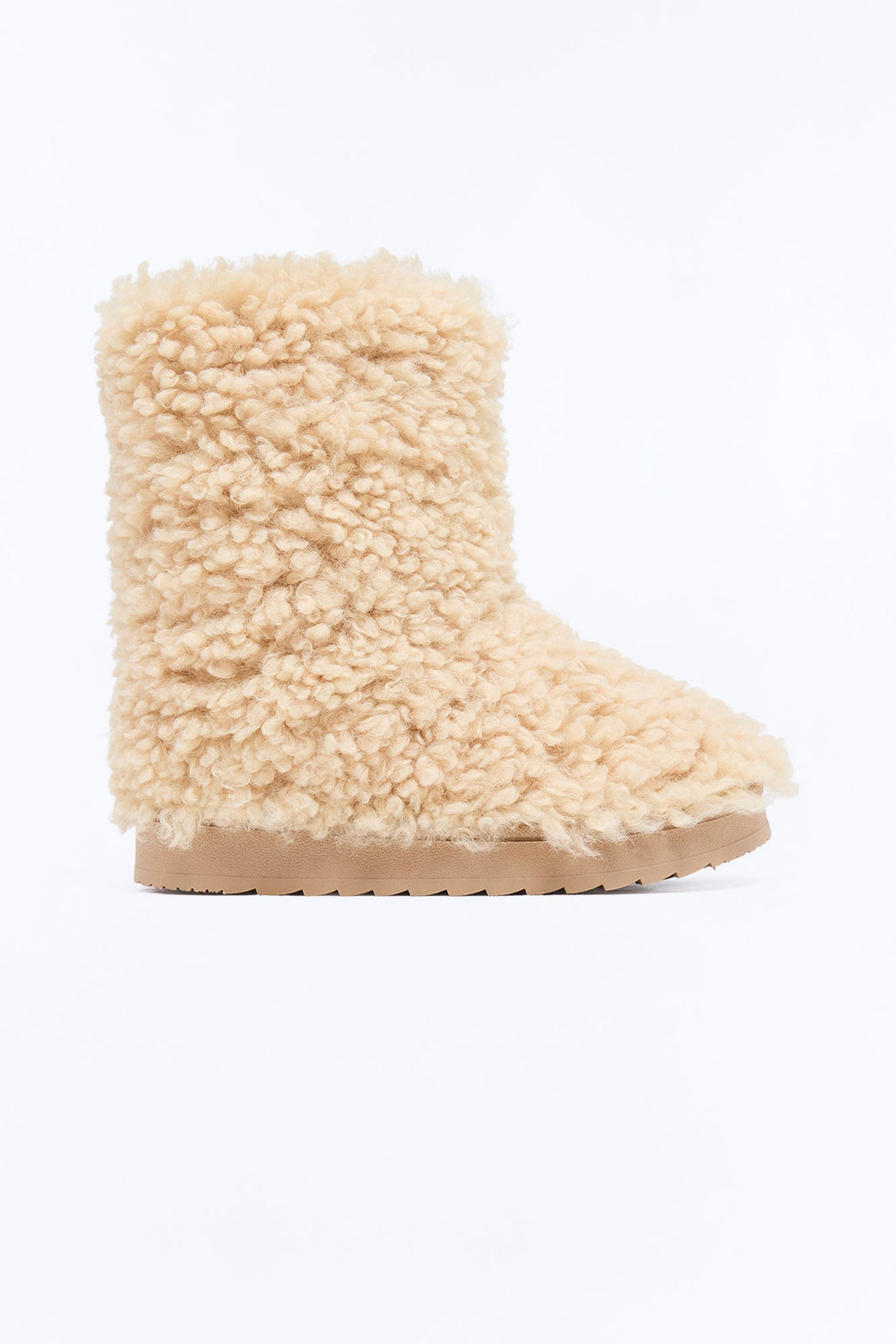 Winter Glow Faux Fur Booties - Tan