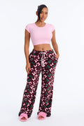 Always Cuddling Plush PJ Pants - Red/combo