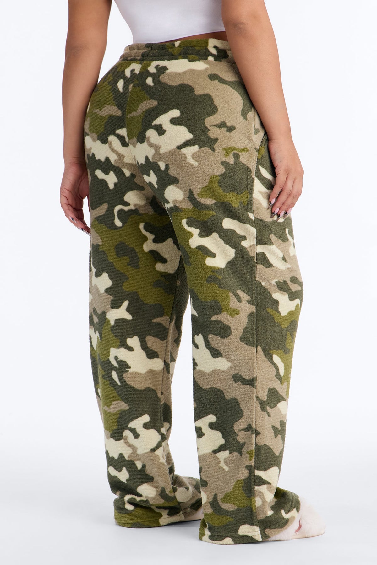 Can't Hide Camo Plush PJ Pant - Olive