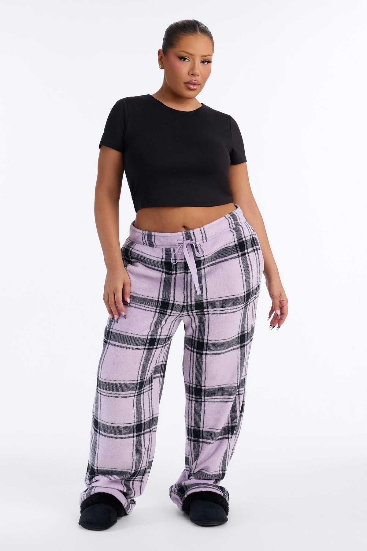 Relax And Chill Plush PJ Pant - Lavender